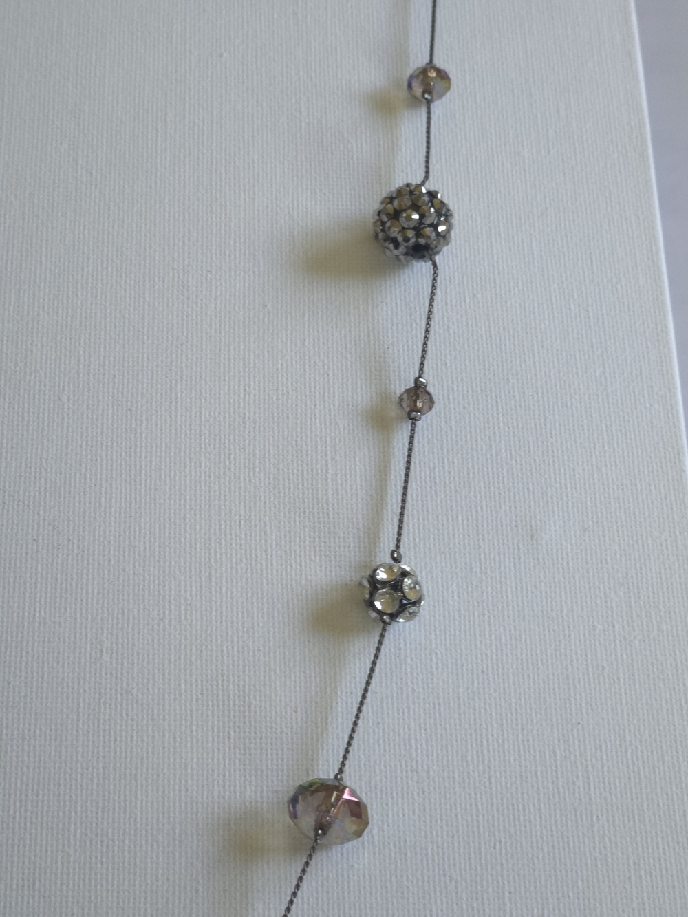 Iridescent Aurora Borealis Crystal Disco Ball Statement Necklace - Picture 4 of 7